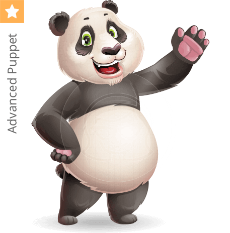 Cute Panda Character Animator Puppet